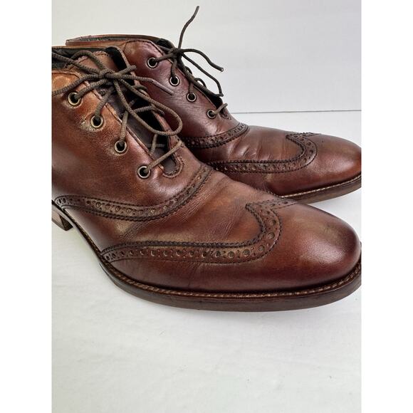 Cole Haan Liam Chukka II Wingtip Leather Ankle Boots Brown Men’s 9.5 C11053 main image 4